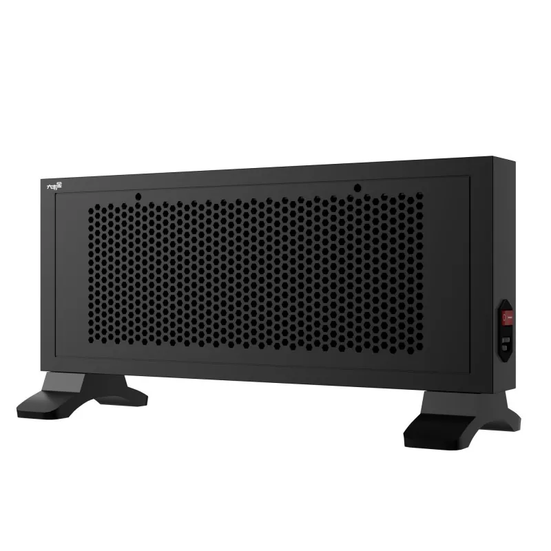 Чорний портативний далеко інфрачервоний графеновий нагрівач