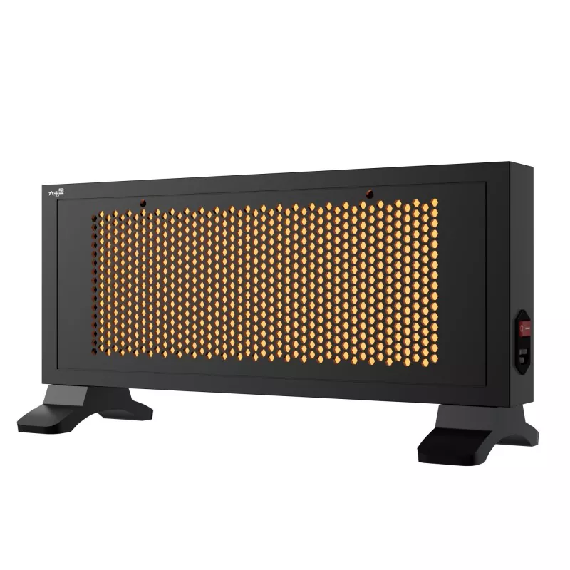 Чорний портативний далеко інфрачервоний графеновий нагрівач