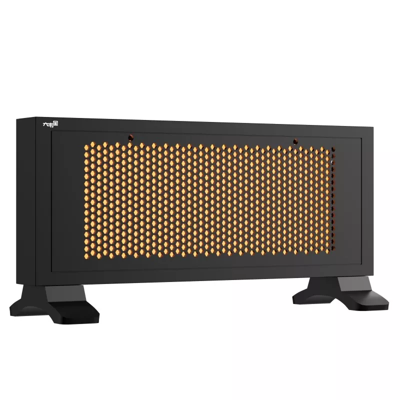 Чорний портативний далеко інфрачервоний графеновий нагрівач