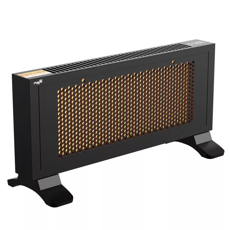 Чорний портативний далеко інфрачервоний графеновий нагрівач