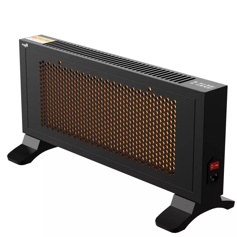 Чорний портативний далеко інфрачервоний графеновий нагрівач